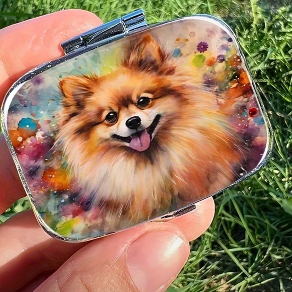 Portable Mirrored Medicine Case for Pockets & Purses NEW - Picture 9 of 15